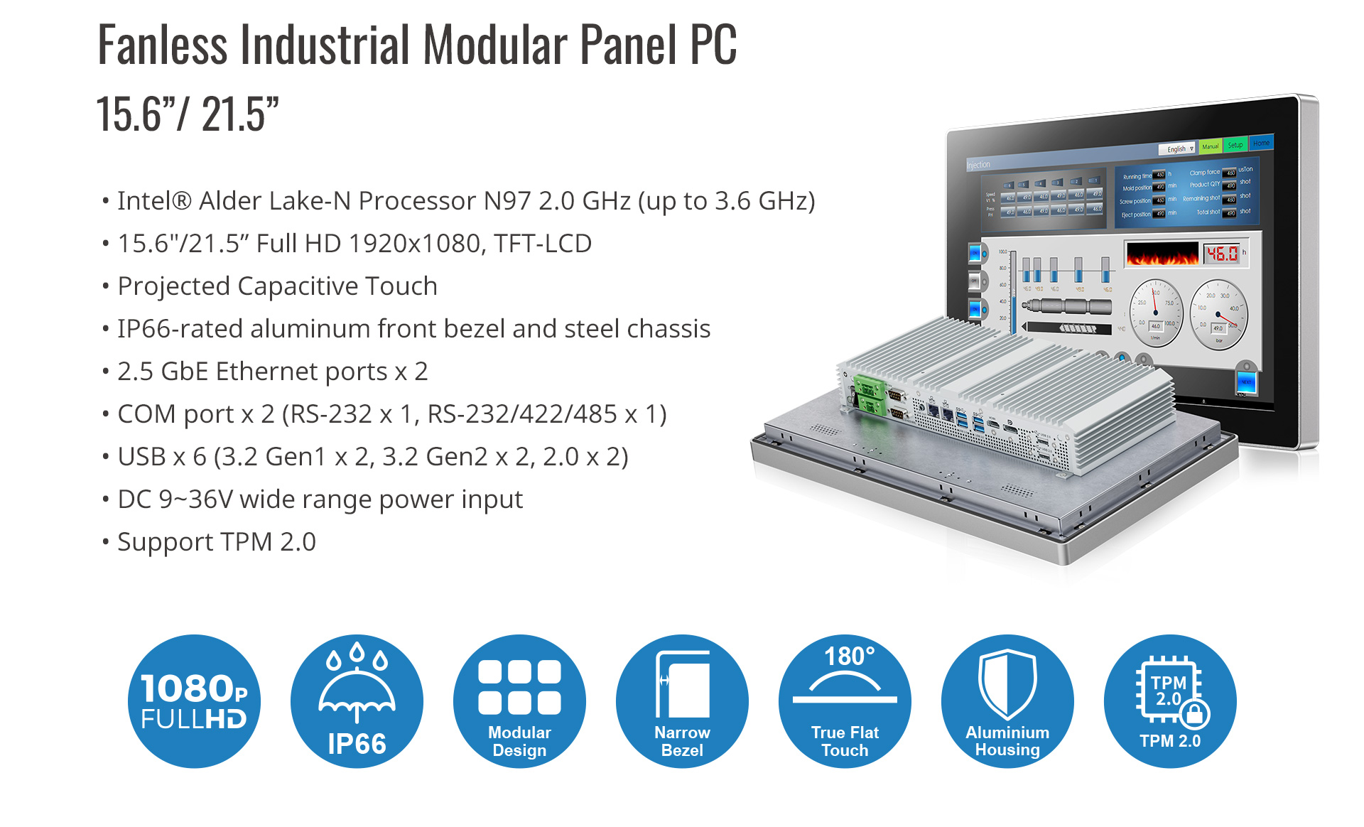 intel n97 Industrial Panel PC